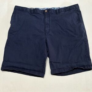 Tommy Bahama Navy Blue Khaki Chino Casual Shorts Men’s Sz 44 Lg - 10” Inseam